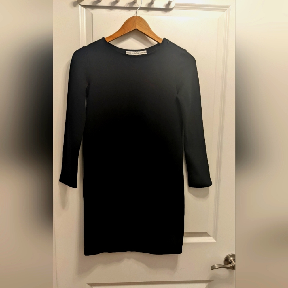 & Other Stories &OS long sleeve black mini dress office